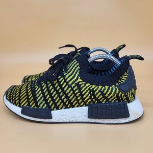 Adidas NMD R1 STLT PK Primeknit Yellow Shoes Sneakers Men 6.5 Women 8.